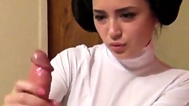 Amateur Handjob Massage with Cumshot Orgasm