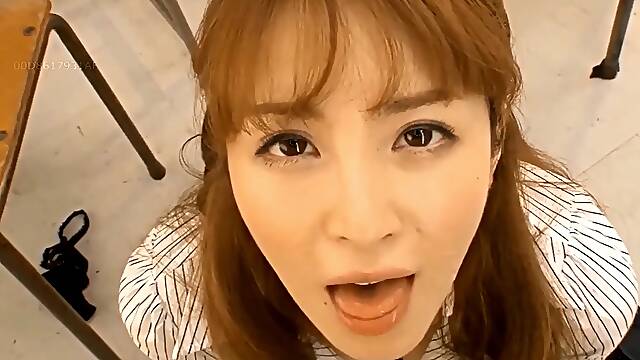Swallowing cum from gokkun expert Miku Ohashi