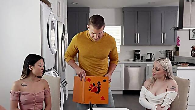 Compilation of stepfamily sex happening on Thanksgiving