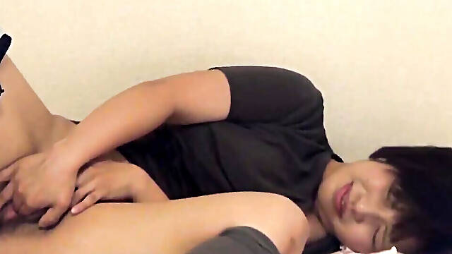 Japanese chick Natsumi taped masturbating by voyeur