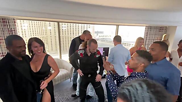 Hotwife Tour Gangbang Orgy - a lot of sexy girls