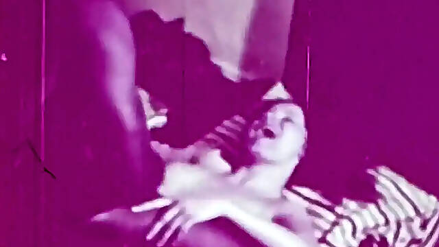 Classic vintage erotic movie with African American and Asian women