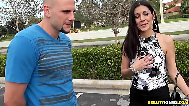 Hot Krystal gets picked up from the street by Jmac for hardcore sex