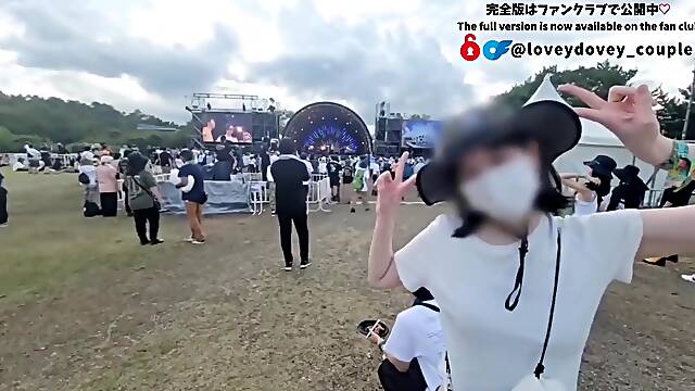 Car Sex And Outdoor Standing Doggy In The Mountains During A Music Festival