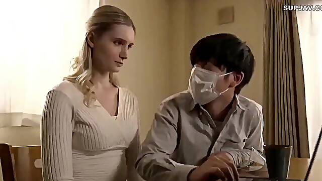 AMWF Submissive Young Blonde Fucked By Older Asian Man