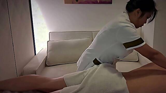 Oriental massage with pleased ending in VIP massage room