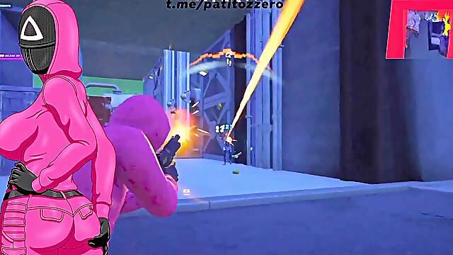 The pinkish Guard unclothes – Fortnite challenge
