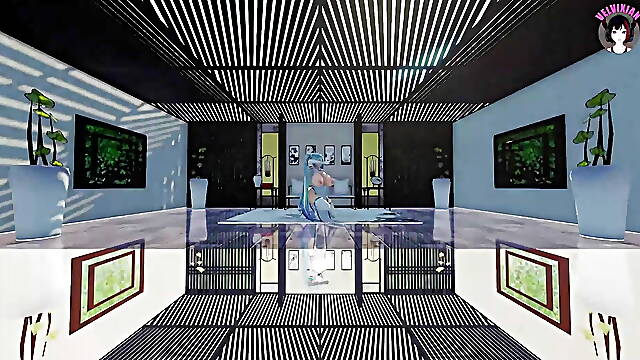 Thick Miku With Huge Tits - Sexy Dance (3D HENTAI)