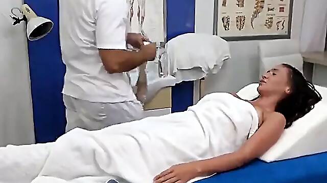 Stunning Latina Big Tits Passionate Oiled Fucked and Creampied After Hot Erotic Massage