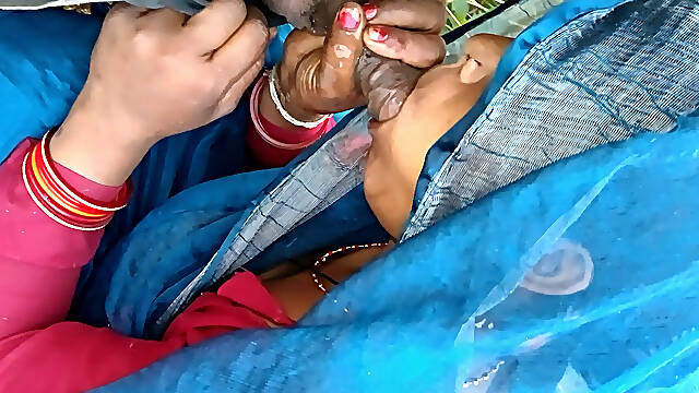 Indian bhabhi ko lund chusaya khet pe