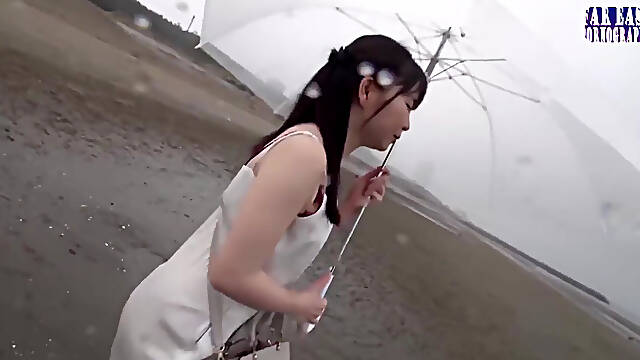 Steamy T Back Stroll with a First Time Outdoor Peach That Drives Nonstop Release Part.1