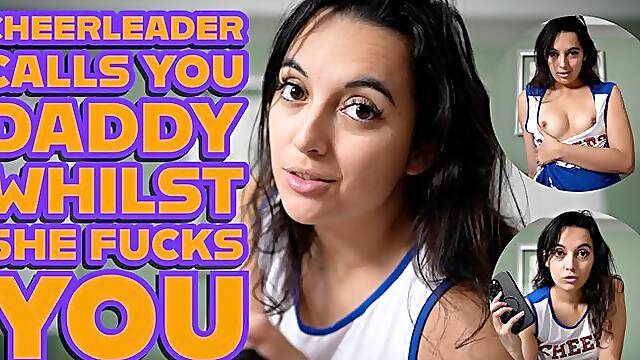 Cheerleader Calls You Daddy Whilst She Fucks You
