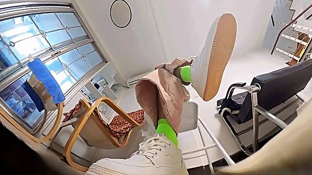 High-definition LELE sports shoes socks smelly feet - humiliating youJamie 4K