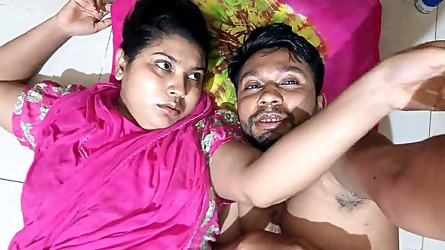 Marvelous fresh Married wife Saree Romance