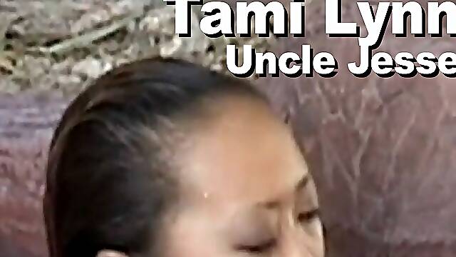 Tami Lynn & Uncle Jesse poolside suck facial