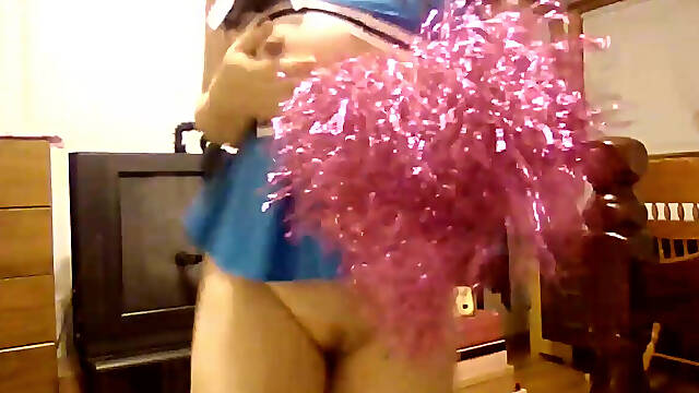Naked Horny Asian Cheerleader Dance to Music Video