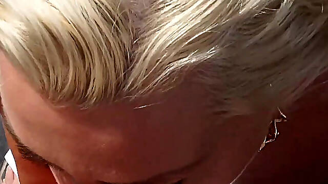 Shakira's Sunny Patio Suck-fest: Blonde Bombshell Devours and Gets Drenched