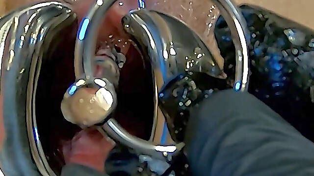 Japanese Slave Training: Dildo Machine - Vaginal Speculum Open Vagina - Urethral Training -