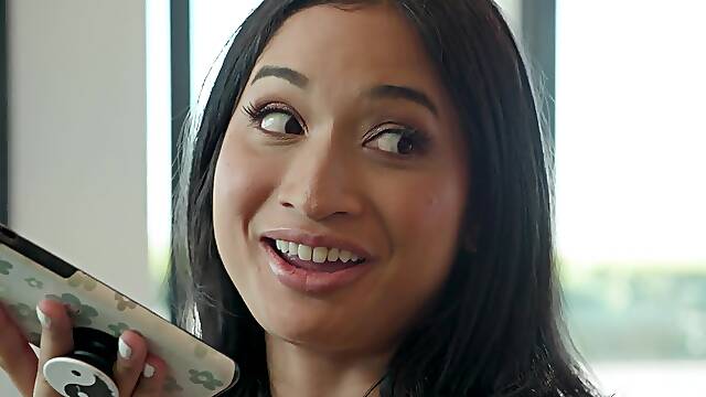 Avery Black gets her asian pussy smashed by bbc.